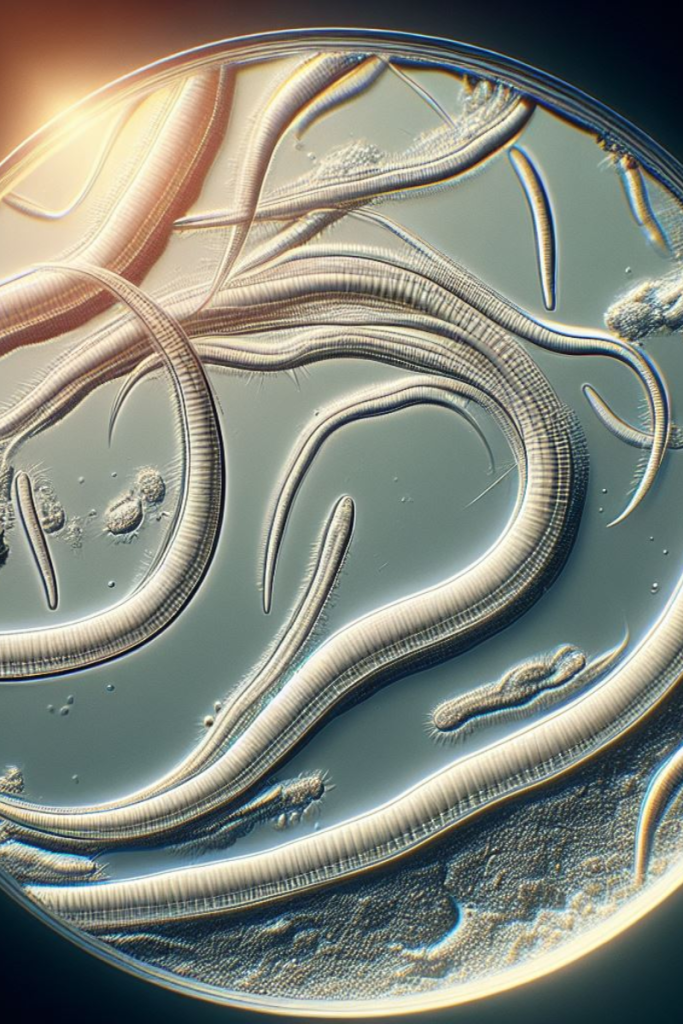 vermi al microscopio